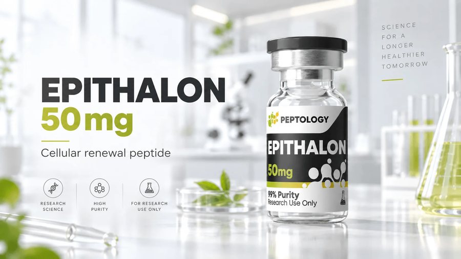 Epithalon 50 mg – Cellular Renewal, Telomerase Activation and Biological Clock Regulation