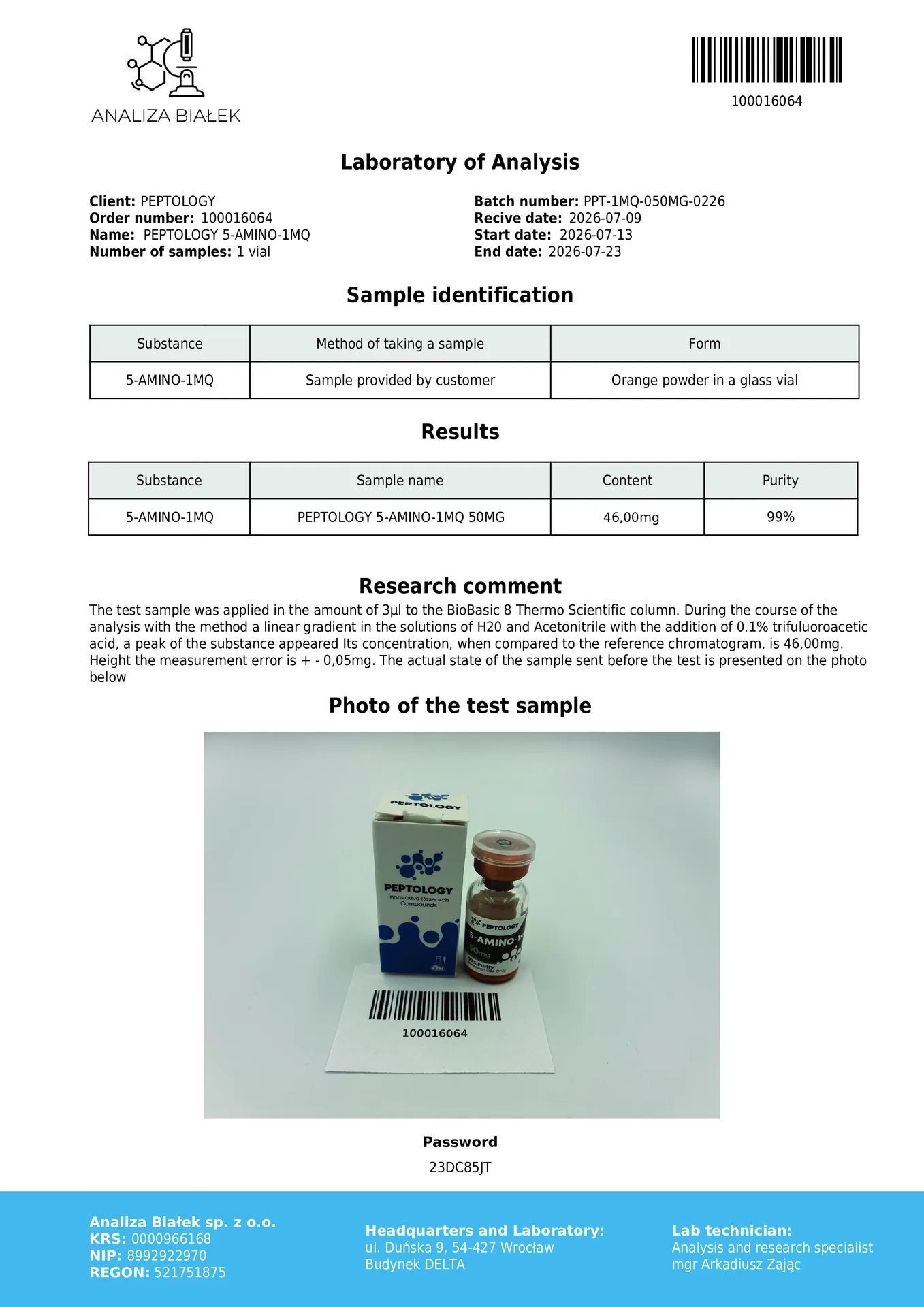 5-Amino-1MQ 50 mg – NNMT inhibitor for metabolic and NAD⁺-targeted research – image 2