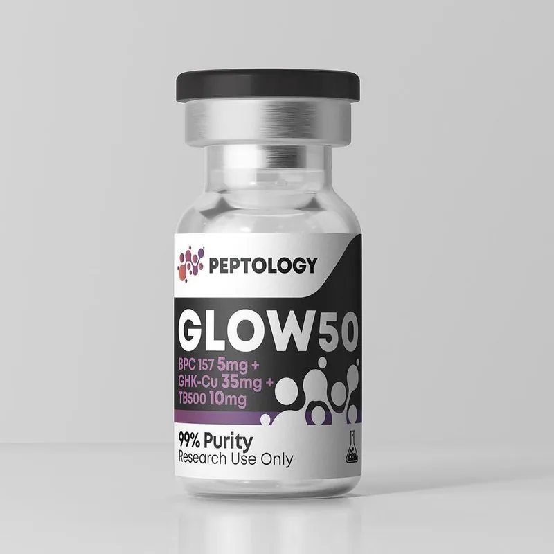 GLOW50 – Research peptide blend (BPC-157 + GHK-Cu + TB-500)