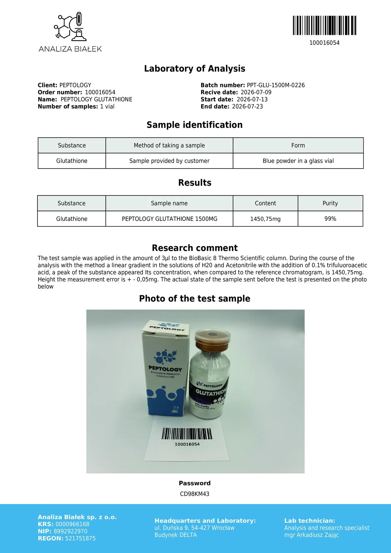 Glutathione 1500 mg – Tripeptide antioxidant – image 2