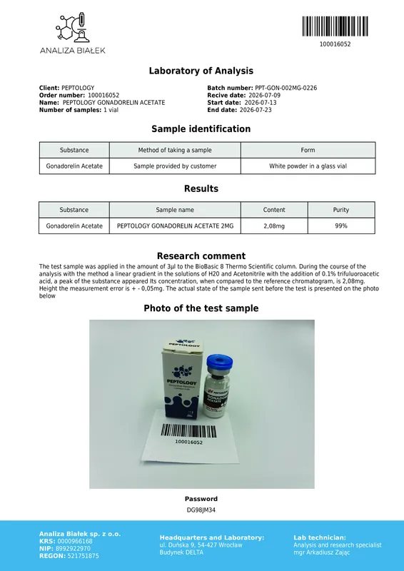 Gonadorelin Acetate 2 mg – GnRH agonist for laboratory research – image 2