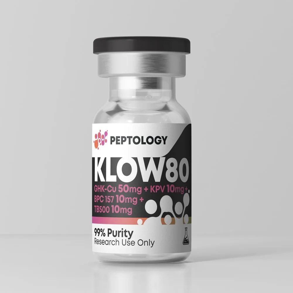 KLOW80 – Blend: GHK-Cu 50 mg, TB-500, BPC-157 and KPV 10 mg each