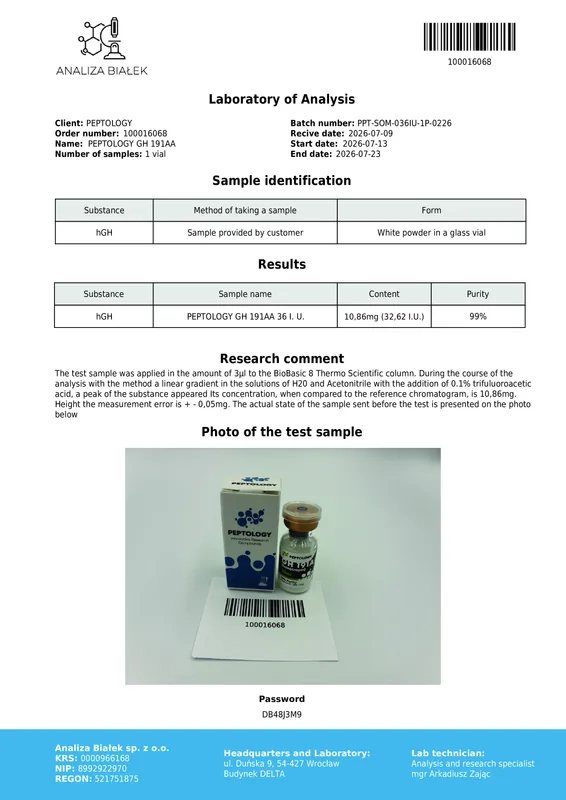 Somatropin 3 pcs. x 36 IU – Growth hormone (HGH) – image 2